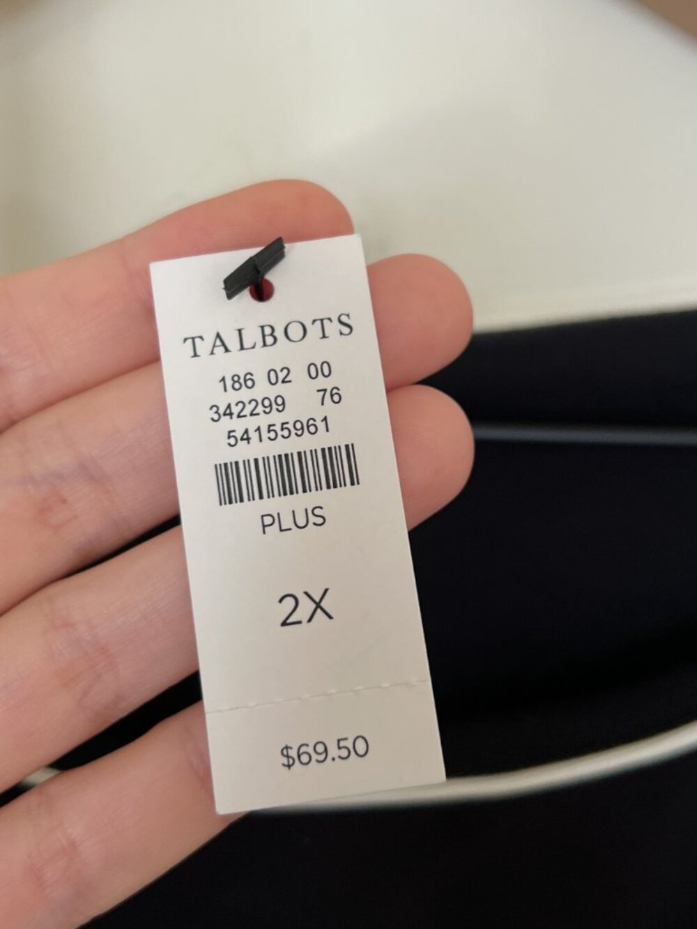 NWT Talbots Black 3/4 Sleeve Pearl Button Cuff Top - Picture 4 of 7